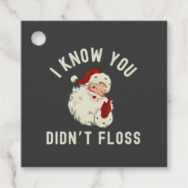 Etiquetas Para Lembrancinhas Eu sei que você não deu falso no Natal, dental eng