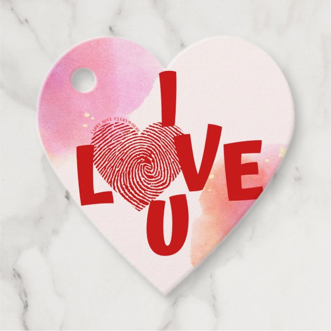 Etiquetas Para Lembrancinhas eu te amo (Frente)