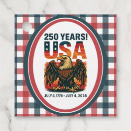 Etiquetas Para Lembrancinhas EUA 250 Anos – Águia Careca Patriótica 4 de Julho 