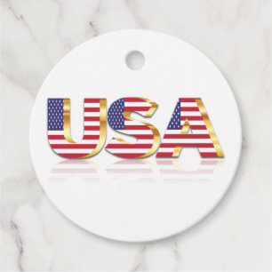 Etiquetas Para Lembrancinhas EUA - Estados Unidos da América - Bandeira - Patr