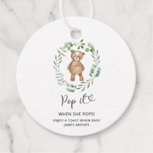 Etiquetas Para Lembrancinhas Eucalyptus Pop quando pop chá de fraldas