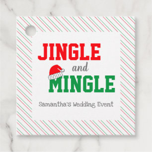 Etiquetas Para Lembrancinhas Evento de Casamento de Natal Jingle e Mingle