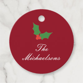 Etiquetas Para Lembrancinhas Fa La Festiva Holly Christmas