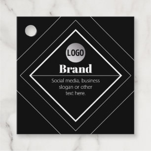 Etiquetas Para Lembrancinhas Faça o Upload do Seu Logotipo e Design de Texto Pe