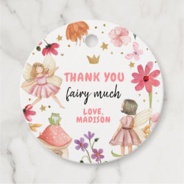 Etiquetas Para Lembrancinhas Fada Aniversário Obrigado Tag Forest Girl Pink