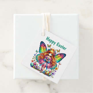 Etiquetas Para Lembrancinhas Fada da Páscoa Feliz Fofa Personalizável