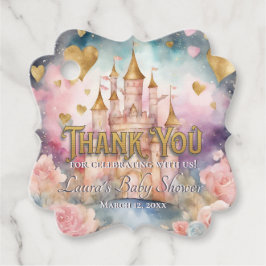 Etiquetas Para Lembrancinhas Fairytale Princesa Chá de fraldas Obrigado