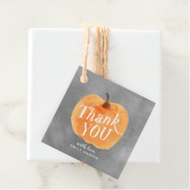 Etiquetas Para Lembrancinhas Fall Autumn Pequena Pumpkin 2 Lado Obrigado Chalk