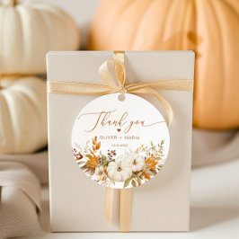 Etiquetas Para Lembrancinhas Fall moderno terracotta Weding Obrigado