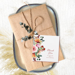 Etiquetas Para Lembrancinhas Fall Watercolor Floral Rustic Wedding Thank You