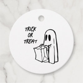 Etiquetas Para Lembrancinhas Fantasma com Trick ou Tratar Bag