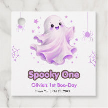 Fantasma Fofo Roxo SpookyOne Aniversário de 1 ano 