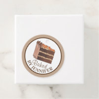 Fatia De Bolo De Chocolate Alemão Feita Em Homemad