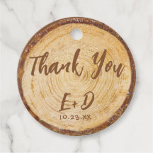 Fatia de Madeira Casamento Rústico Agradecimento S