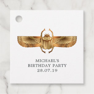 Etiquetas Para Lembrancinhas Faux Gold Foil Egípcio