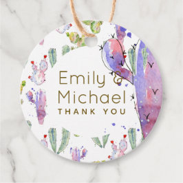 Etiquetas Para Lembrancinhas Favor de agradecimento nomeado Festa de Cactos em 