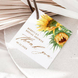 Etiquetas Para Lembrancinhas Favor de agradecimento para chá de noiva do girass