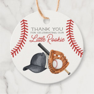 Etiquetas Para Lembrancinhas Favor de Execução de Pequeno Rookie Baseball