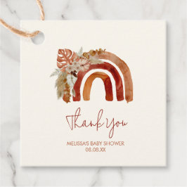 Etiquetas Para Lembrancinhas Favorecer Tags da Terra Tone Tropical Boho Arco-ír