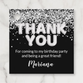 Etiquetas Para Lembrancinhas Favoritos para festas pretos e prateados