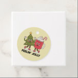 Etiquetas Para Lembrancinhas Feelin Jolly Christmas Tree Coffee Lover Winter<br><div class="desc">Feelin Jolly Christmas Tree Coffee Lover Winter</div>
