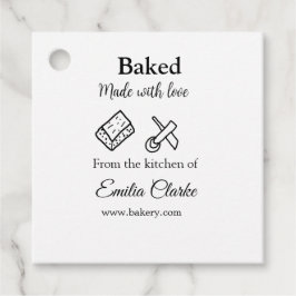 Etiquetas Para Lembrancinhas Feita com amor, empresa de padaria adiciona textur