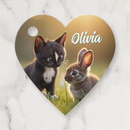 Etiquetas Para Lembrancinhas Felini & Fluffy: Uma Páscoa de Dois Amigos