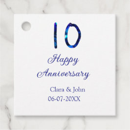 Etiquetas Para Lembrancinhas Feliz 10º aniversário data de adição do nome da li