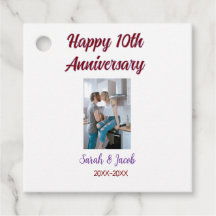 Feliz 10º aniversário foto casal d