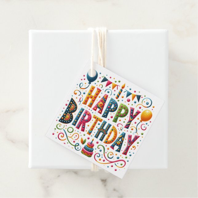 Etiquetas Para Lembrancinhas Feliz aniversário (In Situ)