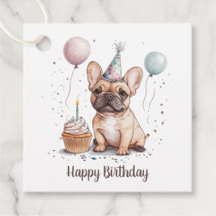 Etiquetas Para Lembrancinhas Feliz Aniversário Bulldog Francês