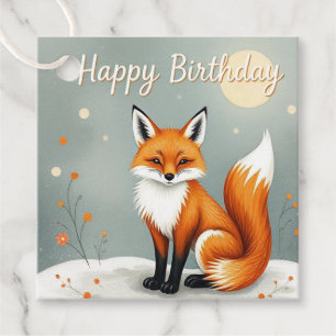 Etiquetas Para Lembrancinhas Feliz Aniversário da Floresta Castanha