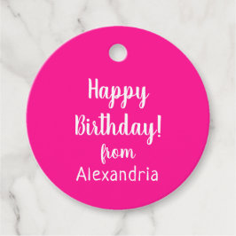 Etiquetas Para Lembrancinhas Feliz Aniversário do Nome Presente de Aniversário