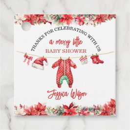 Etiquetas Para Lembrancinhas Feliz de Natal Sexo Pequeno Chá de fraldas Neutro