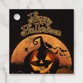 Etiquetas Para Lembrancinhas Feliz Dia das Bruxas Esculpido Pumpkin