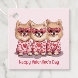 Etiquetas Para Lembrancinhas Feliz Dia dos Namorados Cachorros Pomerânia