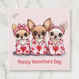 Etiquetas Para Lembrancinhas Feliz Dia dos Namorados Chihuahua Dogs
