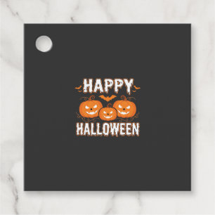 Etiquetas Para Lembrancinhas Feliz Halloween Abóbora Morcego Vetor