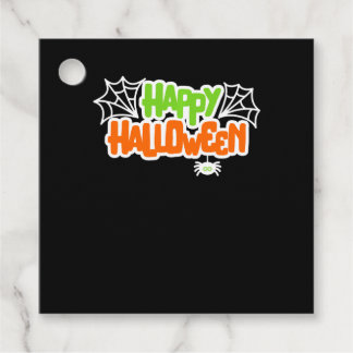 Etiquetas Para Lembrancinhas Feliz Halloween Colorida Aranha Cótea