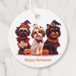 Etiquetas Para Lembrancinhas Feliz Halloween Shih Tzu Dogs