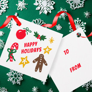 Etiquetas Para Lembrancinhas FELIZ NATAL E ANO NOVO Cute PERSONALIZADO DE PARA