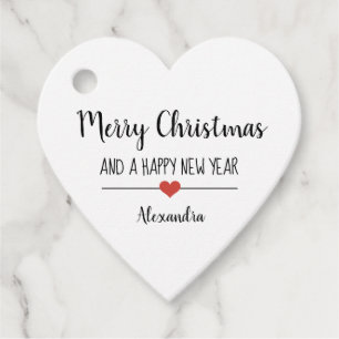 Etiquetas Para Lembrancinhas Feliz Natal e um nome simples feliz ano novo