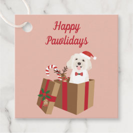 Etiquetas Para Lembrancinhas Feliz Natal Maltipoo Presente