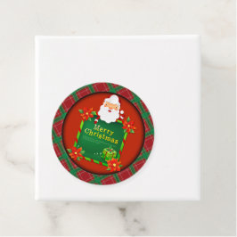 Etiquetas Para Lembrancinhas Feliz Natal Papais noeis Tartan Xadrez
