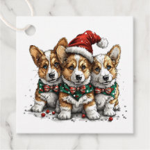 Feliz Natal Pembroke Welsh Corgi Puppies
