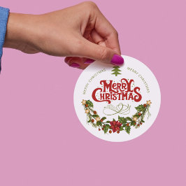 Etiquetas Para Lembrancinhas Feliz Natal | Tipografia Vermelha