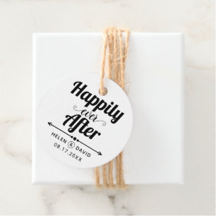 Etiquetas Para Lembrancinhas Feliz nunca após o casamento elegante da