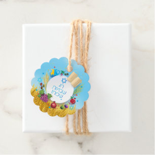 Etiquetas Para Lembrancinhas Feliz ornamento decorativo SHAVUOT sete espécies