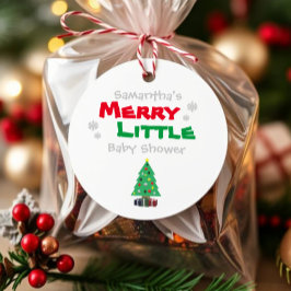 Etiquetas Para Lembrancinhas Feliz pequeno Chá de fraldas