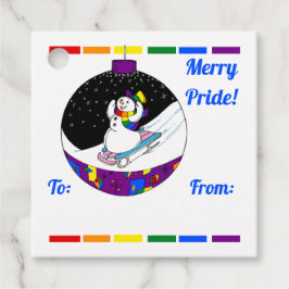 Etiquetas Para Lembrancinhas Feliz Pride Snowman